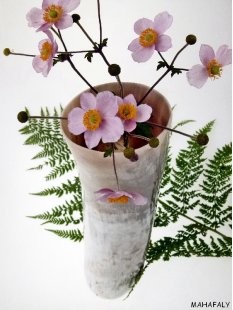 Horn Vase Watussi Horn Robert 30 cm = 30 % reduziert