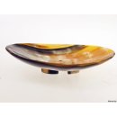 Horn Seifenschale mit Fu&szlig; oval 14 x 10 cm 1A Qualit&auml;t = Code D