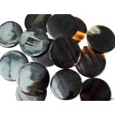 Hornplatten 40 mm in 5 Formen poliert einfarbig 2. Qualit&auml;t - 25 %