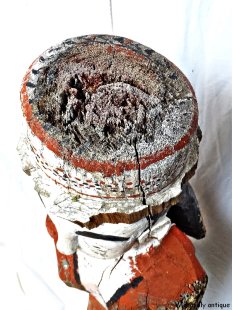 MF174 original AloAlo Grabpfosten der Mahafaly Frau mit Hut 135 cm 1945