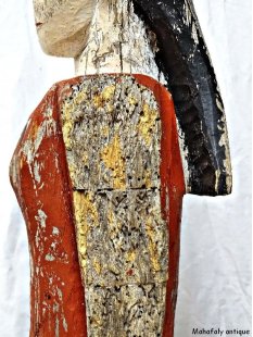 MF174 original AloAlo Grabpfosten der Mahafaly Frau mit Hut 135 cm 1945
