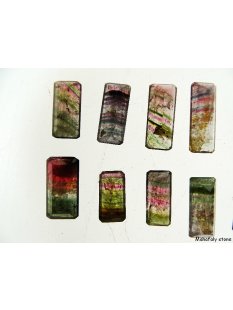 polychrome Madagaskar Turmaline facettiert Baguette im LOT. 57,5 Carat. TL447