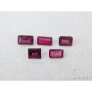 polychrome Madagaskar Turmaline facettiert im LOT 5 St. 5,70 Carat. TL464