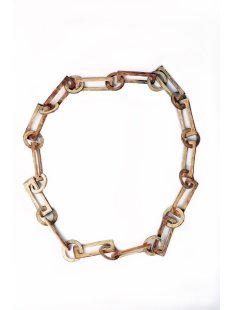 Horn Gliederkette Gayelala antik matt Fixl&auml;nge 120...