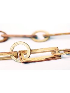 Horn Gliederkette Gayelala antik matt Fixl&auml;nge 120 cm = Code J