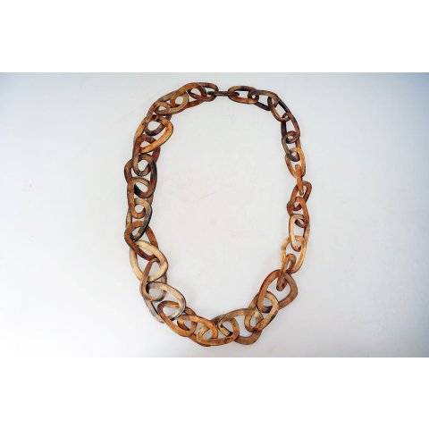 Horn Gliederkette Rivo2 antik matt geschliffen Fixl&auml;nge 90 cm = Code J