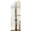 MF181 original AloAlo Grabstele der Mahafaly antik Hirte mit Zebu 250 cm ca. 1920