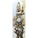 MF181 original AloAlo Grabstele der Mahafaly antik Hirte mit Zebu 250 cm ca. 1920