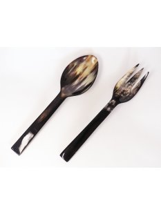 Horn Salatbesteck Classic gro&szlig; 34 cm = Code F