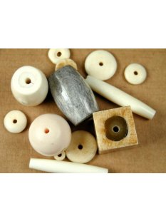 Hornperlen Knochen poliert100 g. alle Gr&ouml;&szlig;en...