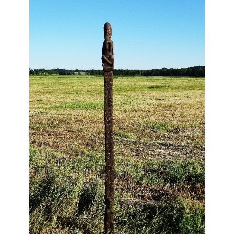 MF198 AloAlo Pfosten als Hausstele 1982 = 210 cm