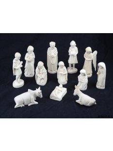 Krippe Europa 11 teilig wei&szlig;es Lianenholz 12 cm =...