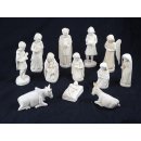 Krippe Europa 11 teilig wei&szlig;es Lianenholz 12 cm = Code M