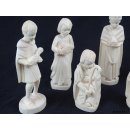 Krippe Europa 11 teilig wei&szlig;es Lianenholz 12 cm = Code M