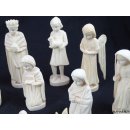 Krippe Europa 11 teilig wei&szlig;es Lianenholz 12 cm = Code M