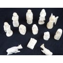 Krippe Europa 11 teilig wei&szlig;es Lianenholz 12 cm = Code M