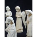 Krippe Europa 11 teilig wei&szlig;es Lianenholz 12 cm = Code M