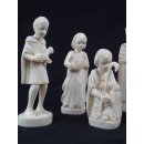 Krippe Europa 11 teilig wei&szlig;es Lianenholz 12 cm = Code M