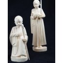 Krippe Gasy 11 teilig wei&szlig;es Lianenholz 15 cm = Code L