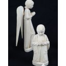 Krippe Gasy 11 teilig wei&szlig;es Lianenholz 15 cm = Code L