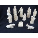 Krippe Europa 11 teilig wei&szlig;es Lianenholz 15 cm = Code O