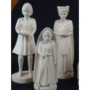 Krippe Europa 11 teilig wei&szlig;es Lianenholz 15 cm = Code O