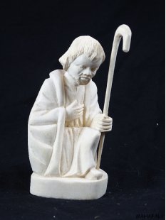 Krippe Europa 11 teilig wei&szlig;es Lianenholz 20 cm = Code U