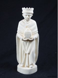 Krippe Europa 11 teilig wei&szlig;es Lianenholz 20 cm = Code U