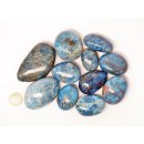1 kg Handst&uuml;cken Handschmeichler Trommelstein Madagaskar Apatit blau poliert