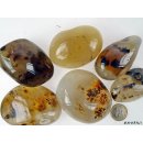 1 kg Handst&uuml;cken Handschmeichler Trommelstein Madagaskar Achat poliert