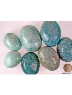 1 kg Handst&uuml;cken Handschmeichler Trommelstein Madagaskar Feldspat Amazonit poliert