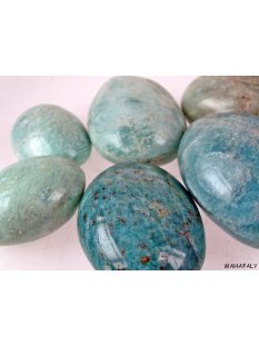 1 kg Handst&uuml;cken Handschmeichler Trommelstein Madagaskar Feldspat Amazonit poliert