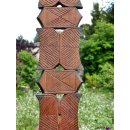 AL192 AloAlo der Bara Ringk&auml;mpfer tr&auml;gt Stammesf&uuml;rst 1980  echt Palisanderholz = 250 cm