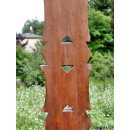 AL192 AloAlo der Bara Ringk&auml;mpfer tr&auml;gt Stammesf&uuml;rst 1980  echt Palisanderholz = 250 cm