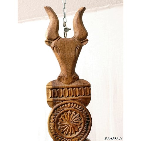 AloAlo Wandrelief  zeitgen&ouml;ssisch, Zebu  echt Palisanderholz = 150 cm, Restbest&auml;nde dann nie wieder lieferbar !