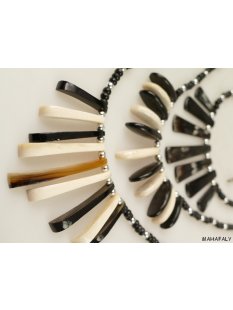 Horn/Knochenkette Kafretete 50 cm Designmix Naturschmuck Ethno BIO &Ouml;KO - 50 % reduziert