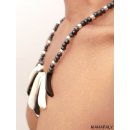 Horn/Knochenkette Kafretete 50 cm Designmix Naturschmuck Ethno BIO &Ouml;KO - 50 % reduziert