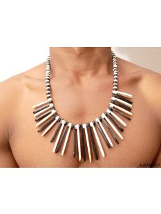 Horn/ Knochenkette Kafretete 60 cm Designmix Naturschmuck...