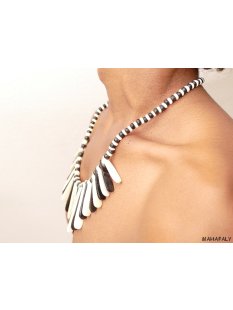 Horn/ Knochenkette Kafretete 60 cm Designmix Naturschmuck...