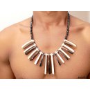 Horn/ Knochenkette Kafretete 60 cm Designmix Naturschmuck Ethno BIO &Ouml;KO - 60 % reduziert