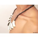 Horn/ Knochenkette Kafretete 60 cm Designmix Naturschmuck Ethno BIO &Ouml;KO - 60 % reduziert