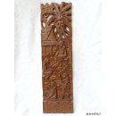 Wandrelief aus Palisanderholz vertikal Madagaskar 50 x 15 cm Restbest&auml;nde, dann nie wieder lieferbar !
