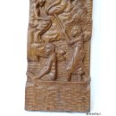 Wandrelief aus Palisanderholz vertikal Madagaskar 50 x 15 cm Restbest&auml;nde, dann nie wieder lieferbar !