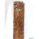 Wandrelief aus Palisanderholz vertikal Madagaskar 50 x 15 cm Restbest&auml;nde, dann nie wieder lieferbar !