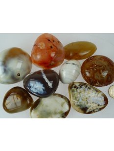 1 kg Handst&uuml;cken Handschmeichler Trommelstein Madagaskar Karneol polychrom poliert Heilstein Edelstein getrommelt Steinheilkunde