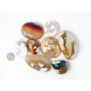 1 kg Handst&uuml;cken Handschmeichler Trommelstein Madagaskar Karneol polychrom poliert Heilstein Edelstein getrommelt Steinheilkunde