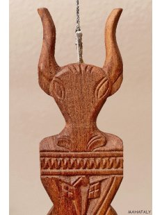 AloAlo Wandrelief Zebu  echt Palisanderholz = 60 cm...