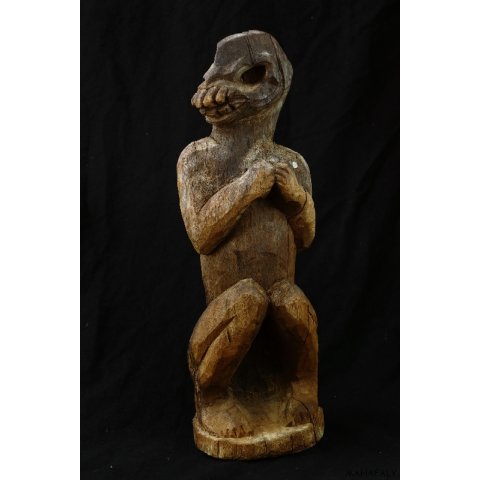 MF275 Vazimba Skulptur Saurier  Mensch 33 cm.