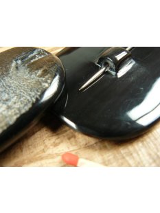 Horn Knopf. BS1134  60 mm scratch  VE 5 St&uuml;ck