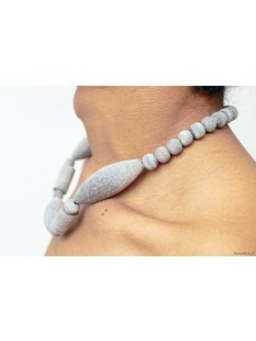 Hornkette Harikalis grau matt 50 cm - 30% reduziert